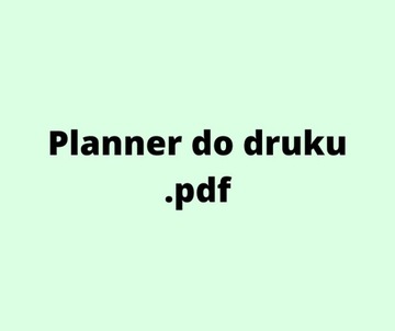 Planner .pdf (szkolny, studencki, fit, pamiętnik)