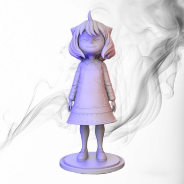 Figurka druk 3D żywica " Smoking Anya "- 120 mm