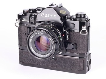 Canon A-1 + 1.8/50 + winder