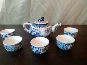 Chiny komplet do herbaty porcelana 