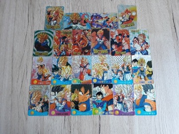 Dragon Ball Z, GT - karty/naklejki 22 szt. unikat