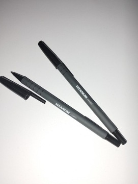 Długopisy Titanum AA960A 24 sztuki czarne 1.0mm
