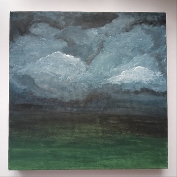 Amatorski obraz - Chmury przed burzą 