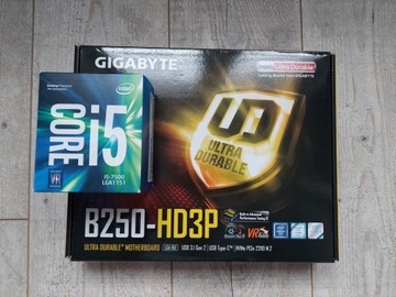 Procesor Intel Core i5-7500 + Gigabyte B250-HD3P