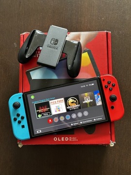 Nintendo Switch Oled + Gra + SD *komplet*