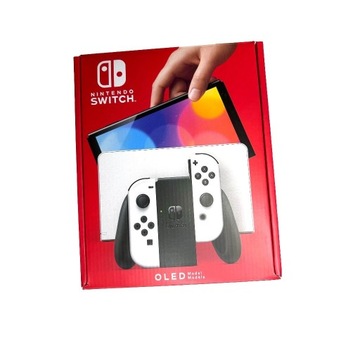 Nintendo Switch OLED 128GB + 8 Gier + Szkło + Etui