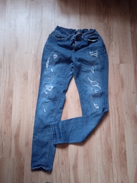 spodnie  z dziurami rozm 40 C&A jeansy 