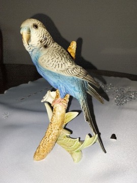 GOEBEL papuga falista figurka porcelanowa 1973