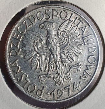 5 złotych 1974 Rybak  PRL