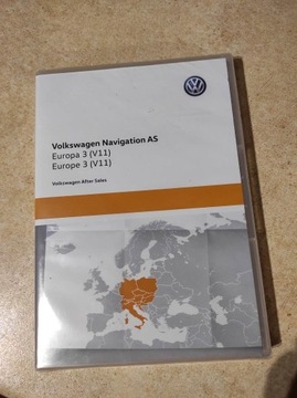 Mapa do nawigacji Europa VW Volkswagen 