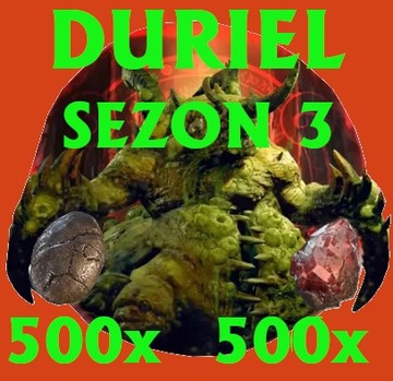 Diablo 4 Sezon 3 Duriel Uber Shard Agony Egg 500