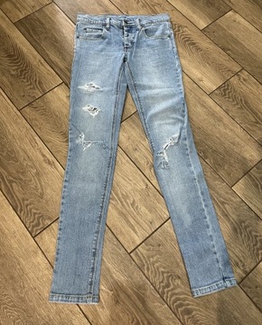 Spodnie damskie jeans dziury roz 38/M
