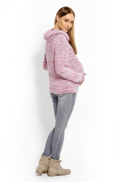 sweter ciążowy model 60001c pink uniwersalny