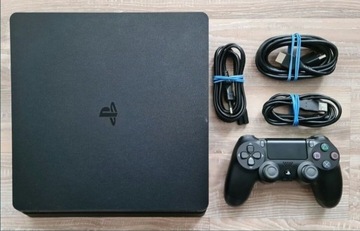 PLAYSTATION 4 SLIM,,3 Gry GTA 5 80rp Wiedźmin Świn