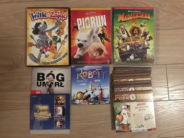 Kolekcja filmów i seriali dla dzieci na DVD