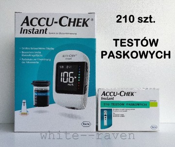 Glukometr Accu-Chek Instant 210 pasków NOWY-GRATIS