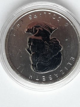 Kanadyjski Liść Klonowy 2012 1oz Maple Leaf Silver