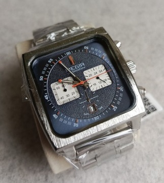 Elegancki męski zegarek, piękne detale, styl lat 80tych.