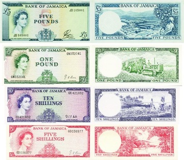 Kopie banknotów jamajka - seria 1961