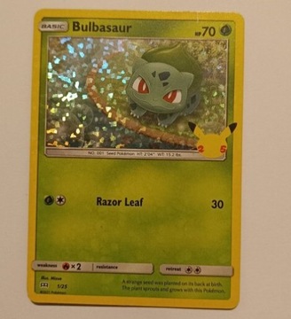 Karta pokemon Bulbasaur