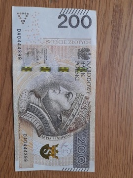 Unikatowe numery banknotów 6szt