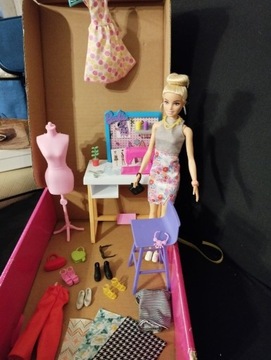 Barbie Studio mody Lalka projektantka 