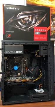 Mocny komputer: RX570 8GB, CPU Intel, 8 GB, 320 GB