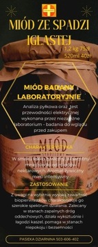 Miód ze Spadzi Iglastej 1,2kgBadany laboratoryjnie