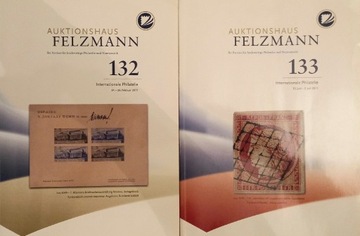 Katalog aukcyjny znaczki - FELZMANN 132 i 133 