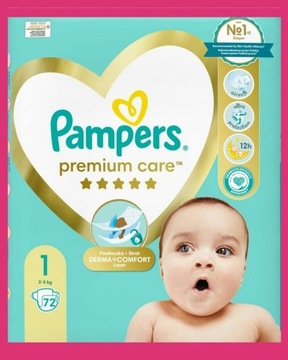 Wyprzedaż Pampers Premium Care 1 72 szt