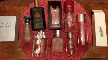 Kolekcja buteleczek po perfumach 