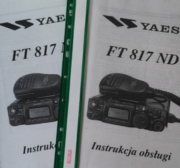 Instrukcja obsługi Yaesu 817 ND oryginalna