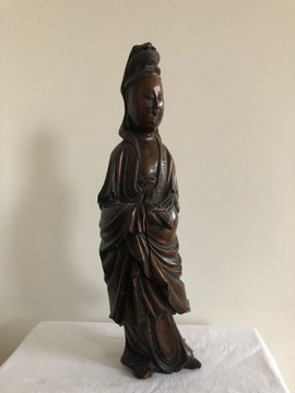 Guanyin Kuan Yin, chińska rzeźba z drzewa różanego