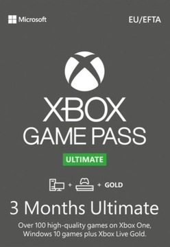 Codes Game pass 3 Months Ultimate PC