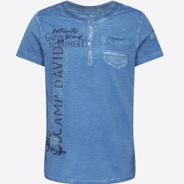 Camp David nowy t-shirt koszulka r.M L niebieska