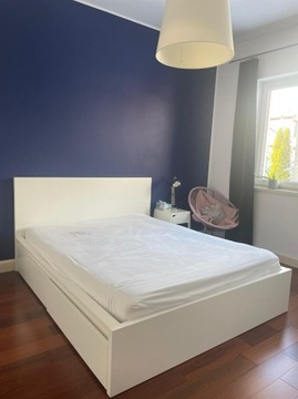 Łóżko IKEA MALM 160x200(Rama, Dno łóżka, Materac)