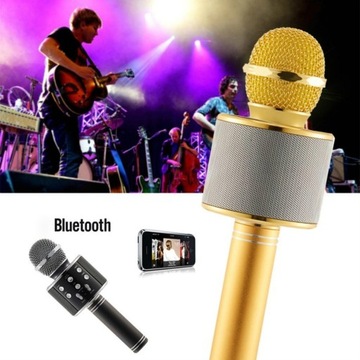 Mikrofon bluetooth karaoke bezprzewodowy głośnik