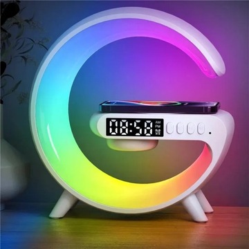 Lampka RGB głośniki bluetooth ładowarka