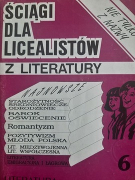 Ściągi dla licealistów. Literatura emigracyjna..