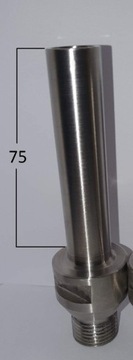 Przedłużka do freza 1/2" m12 (kwasówka) 75mm