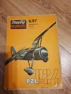 Mały Modelarz Samolot PZL P24  6/1987
