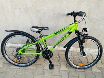 Rower rowerek PEGASUS 24" ALU Prądnica amortyzator