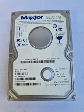 MAXTOR DiamondMax 160GB 7.2K 8MB ATA 3.5'' 6Y160P0