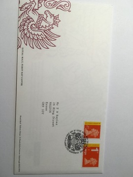 Anglia FDC machins Signed For