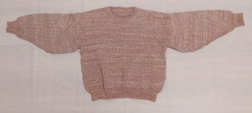 Sweter dziecięcy – BEŻOWY – szerokie rękawy