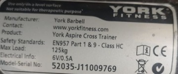 Orbitrek York Fitness uszkodzony na części