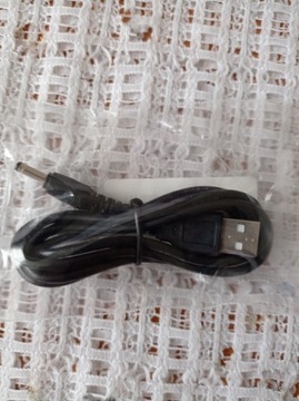 Kabel zasilający USB DC 3,5 mm czarny