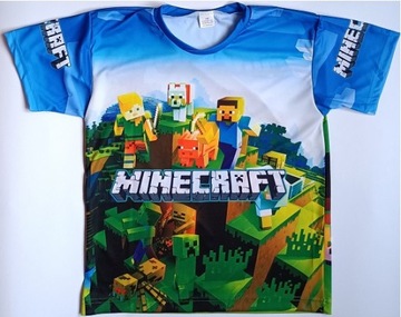 Koszulka T-shirt (nowy) 122 Minecraft