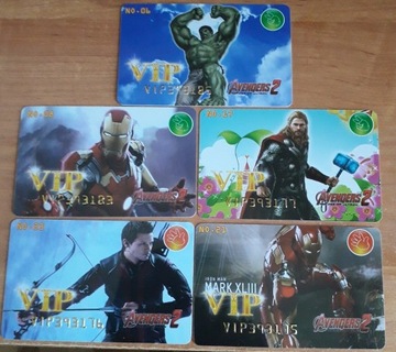 Karty plastikowe VIP Avengers 2 Age of Ultron