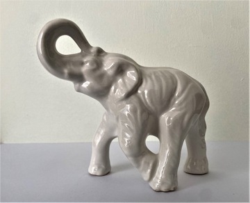 Słoń porcelanowy, figurka